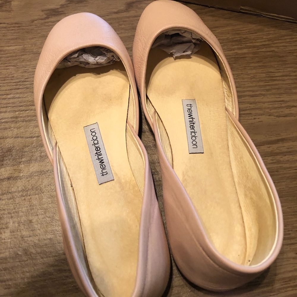 The White Ribbon ballet flats “blush”